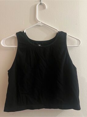 Kindred Bravely Black Crop Breastfeeding Bra Top